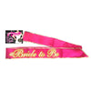 Bride-To-Be Sash - Glow In The Dark - Glow in the Dark Hot Pink Hens Party Sash-LGNVC.035