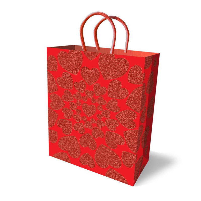 Gift Bag - Glitter Hearts - Novelty Gift Bag-LGP.026