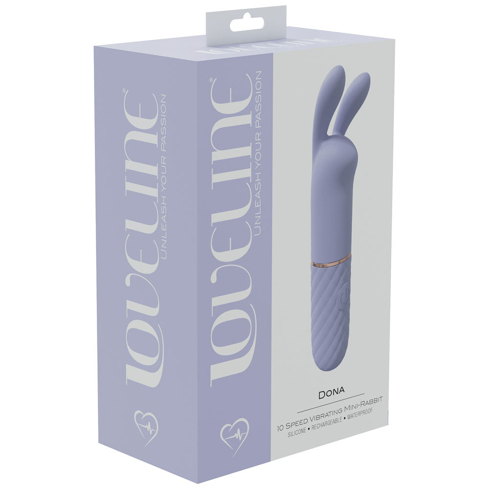 LOVELINE Dona - Purple - Lavender 11 cm USB Rechargeable Mini Vibrator-LOVU005LAV