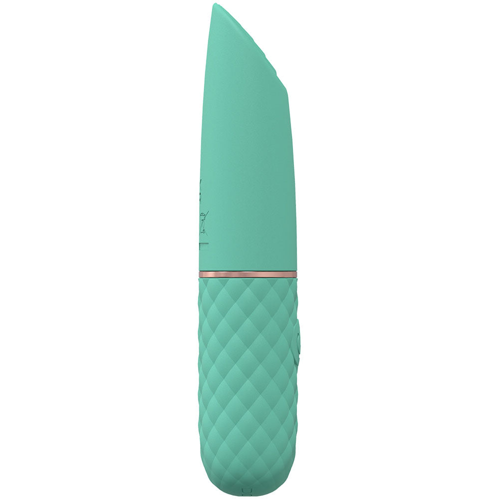 LOVELINE Beso - Green - Green 10.6 cm USB Rechargeable Mini Lipstick Vibrator-LOVU006GRN