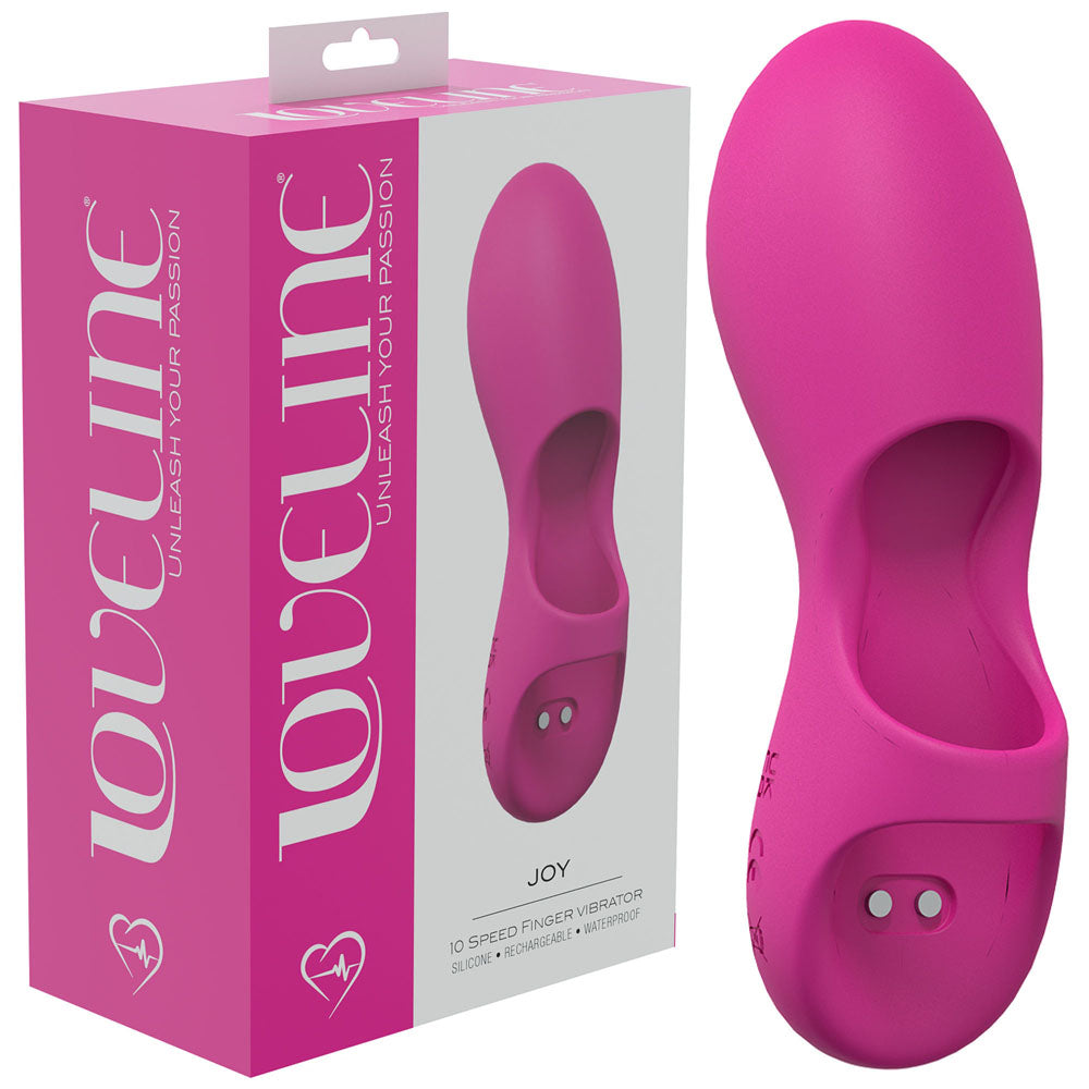 LOVELINE Joy - Pink - Pink USB Rechargeable Finger Stimulator-LOVU007PNK