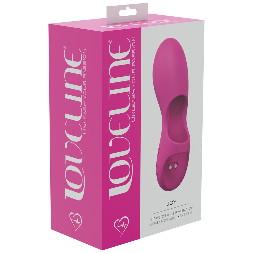 LOVELINE Joy - Pink - Pink USB Rechargeable Finger Stimulator-LOVU007PNK