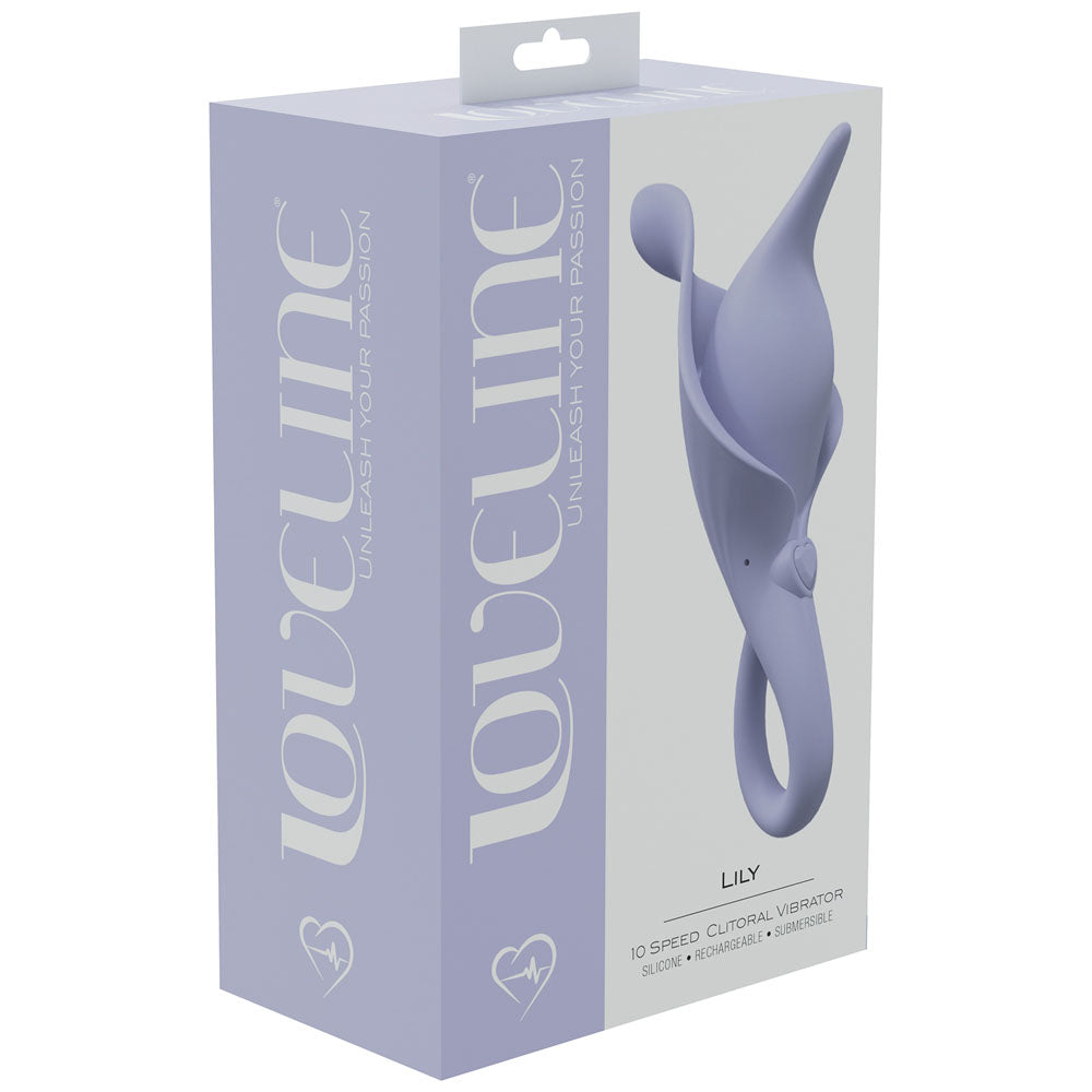 LOVELINE Lily - Lavender - Lavender USB Rechargeable Stimulator-LOVU008LAV