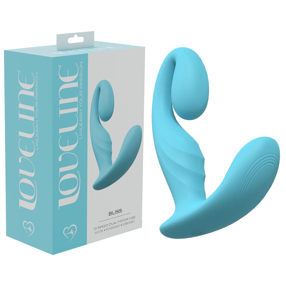 LOVELINE Bliss - Blue - Blue 11.5 cm USB Rechargeable Vibrator-LOVU012BLU