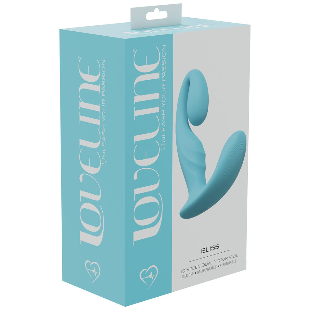 LOVELINE Bliss - Blue - Blue 11.5 cm USB Rechargeable Vibrator-LOVU012BLU