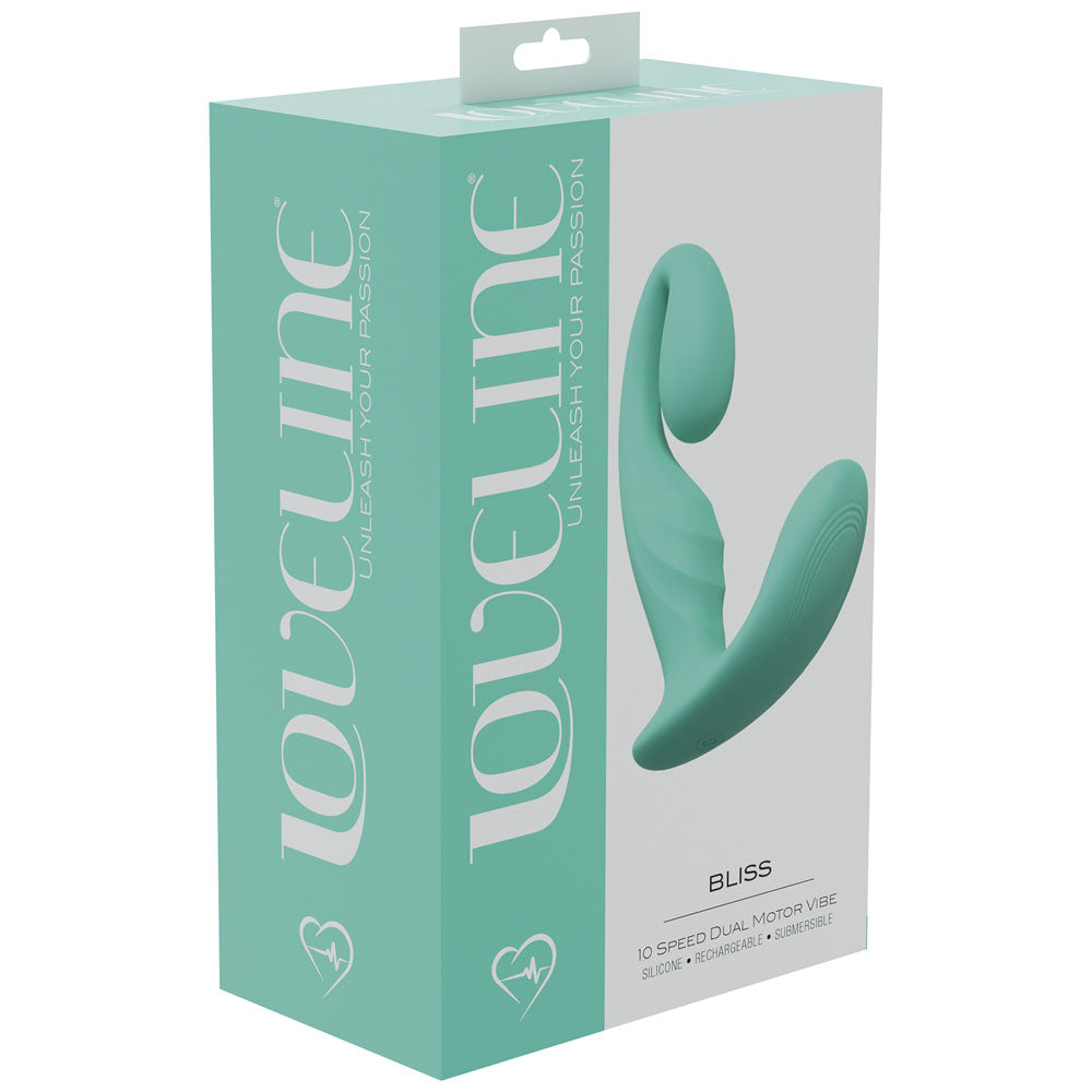 LOVELINE Bliss - Green - Green 11.5 cm USB Rechargeable Vibrator-LOVU012GRN