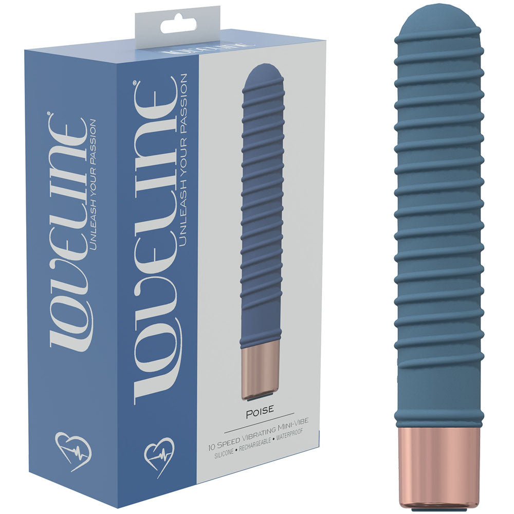 LOVELINE Poise - Blue - Blue 14.5 cm USB Rechargeable Vibrator-LOVU021BLU