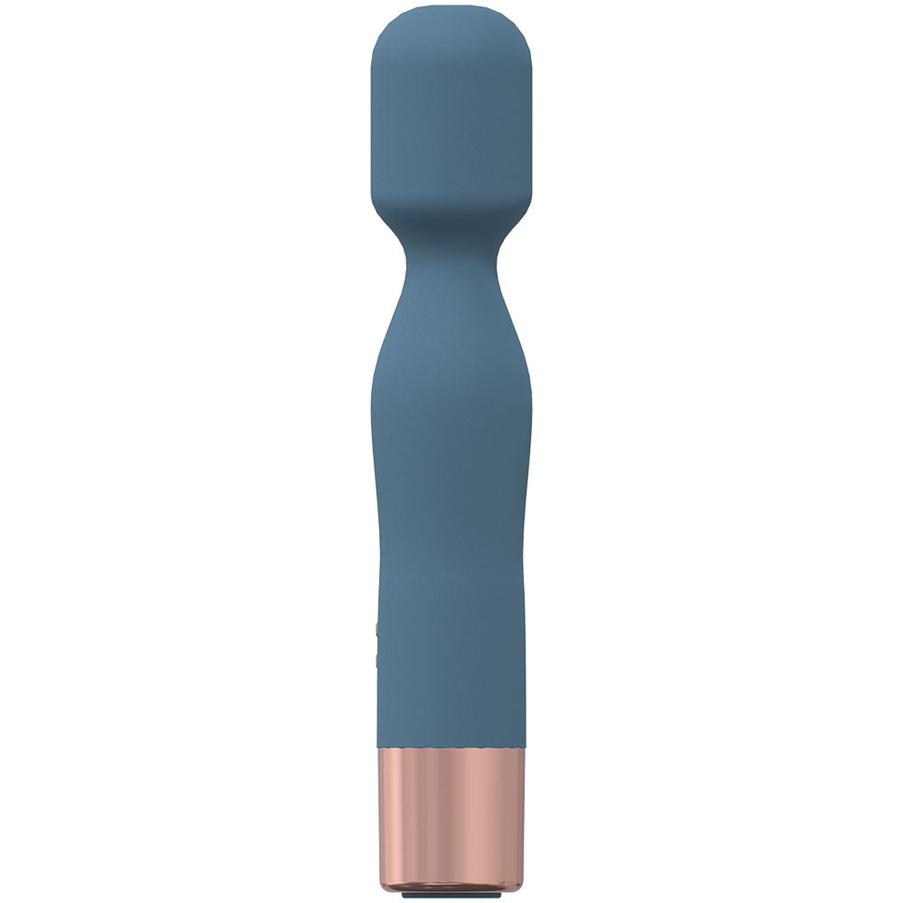 LOVELINE Glamour - Blue - Blue 14.4 cm USB Rechargeable Massage Wand-LOVU022BLU