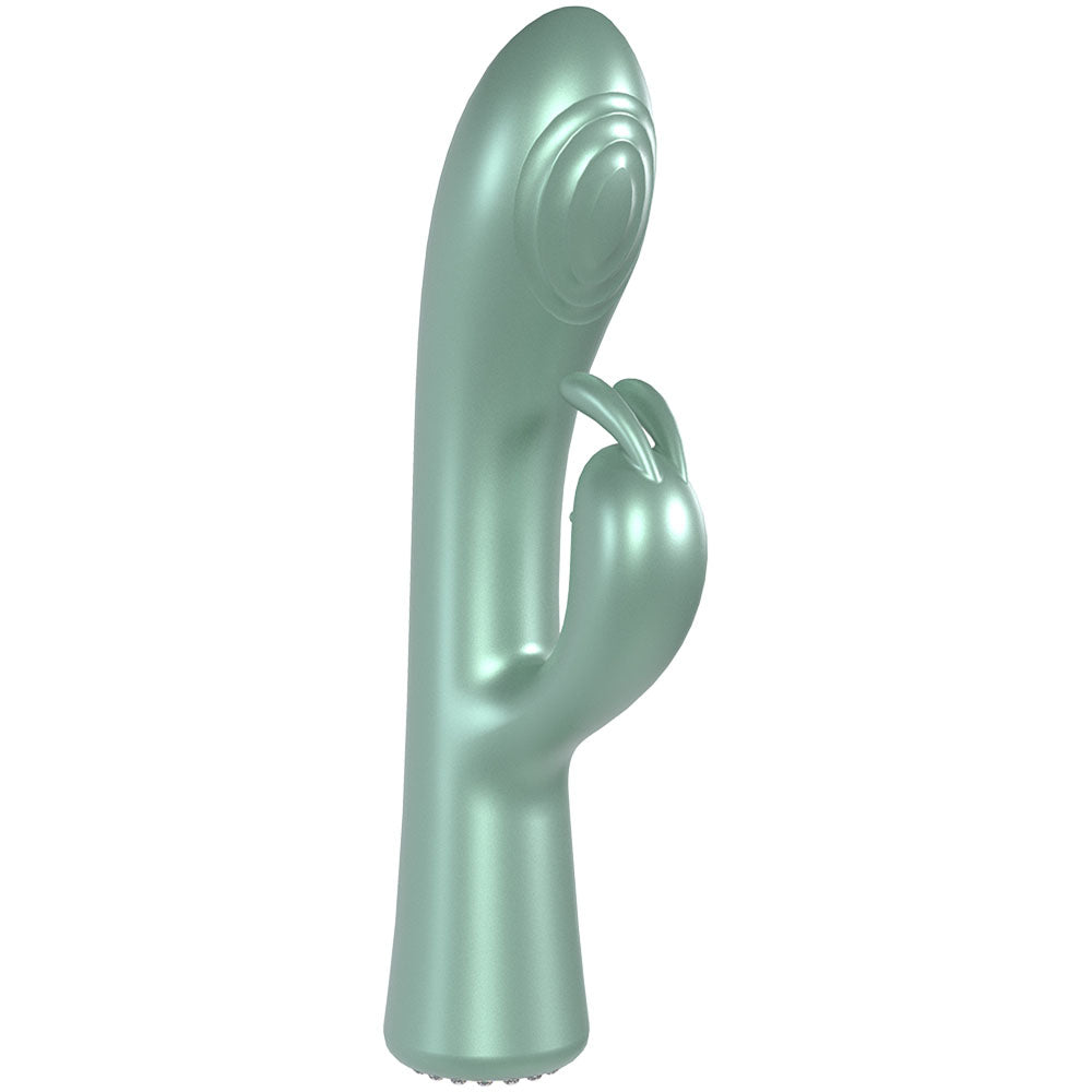 LOVELINE La Perla I - Green - Pearlescent Green 19.2 cm USB Rechargeable Rabbit Vibrator-LOVU023PGRN