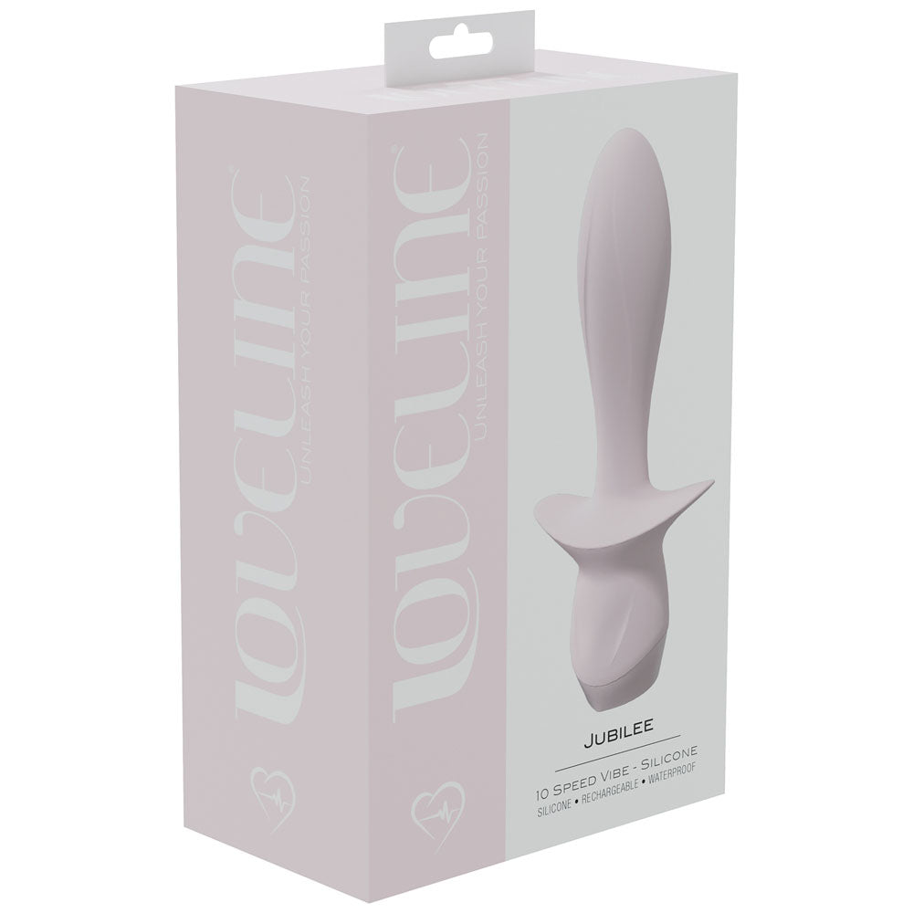 LOVELINE Jubilee - Pink 13.5 cm USB Rechargeable Vibrating Anal Plug-LOVU029PNK