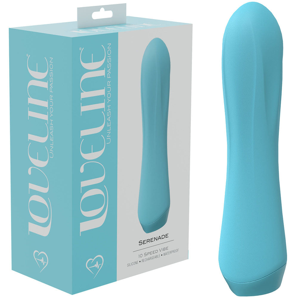 LOVELINE Serenade - Blue 13.5 cm USB Rechargeable Vibrator-LOVU031BLU