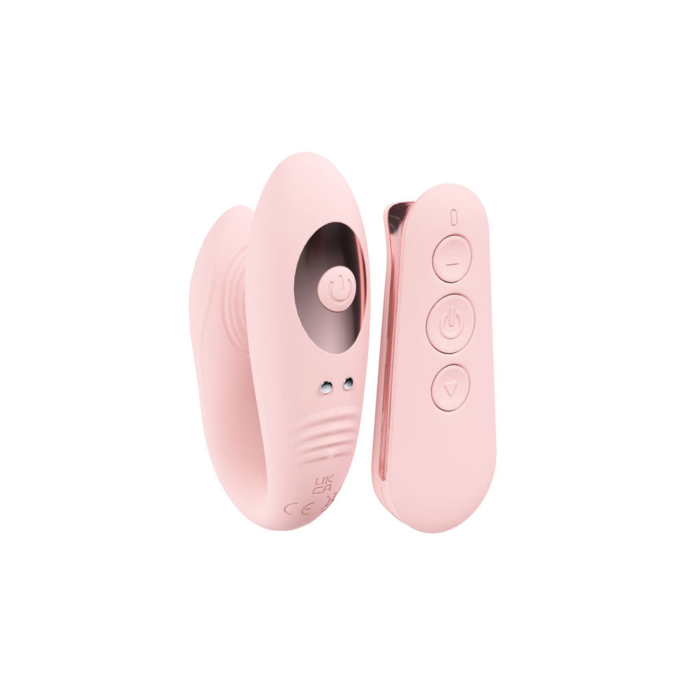 LOVELINE Charme Dual Motor Vibe - Pink USB Rechargeable Dual Motor Vibrator with Wireless Remote-LOVU053PNK