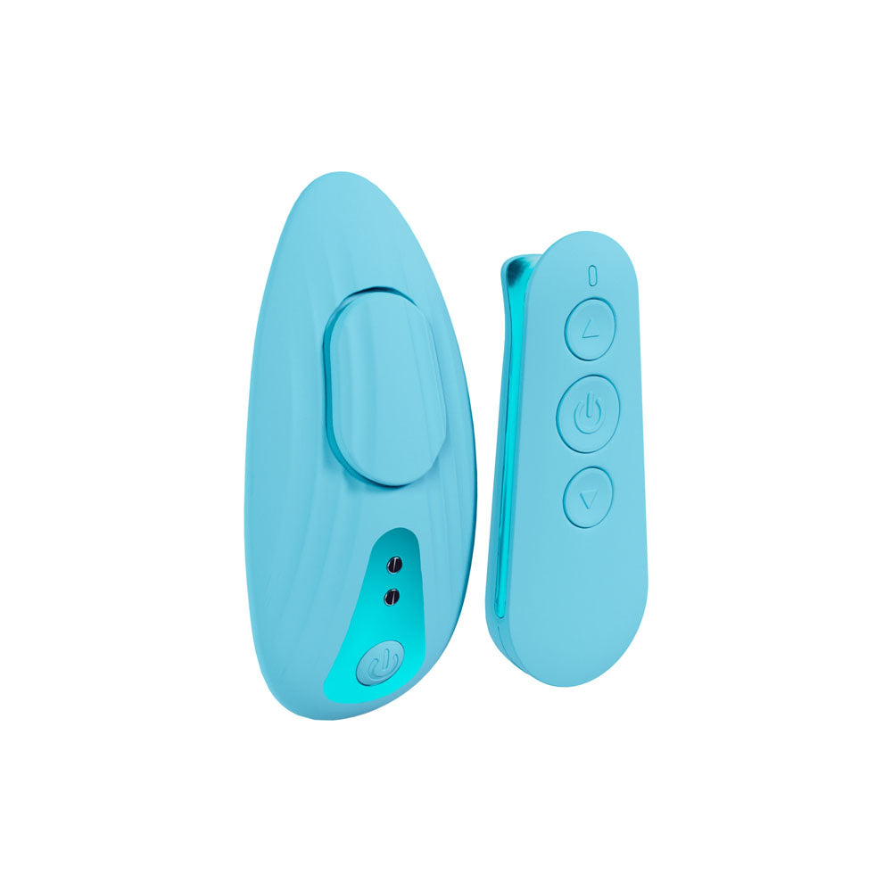 LOVELINE Celeste - Blue - Blue USB Rechargeable Panty Vibrator with Wireless Remote-LOVU054BLU