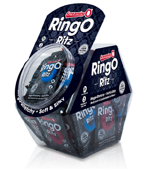 Screaming O Ring O Ritz in candy bowl - 36 Assorted Pieces-LSR-BWL