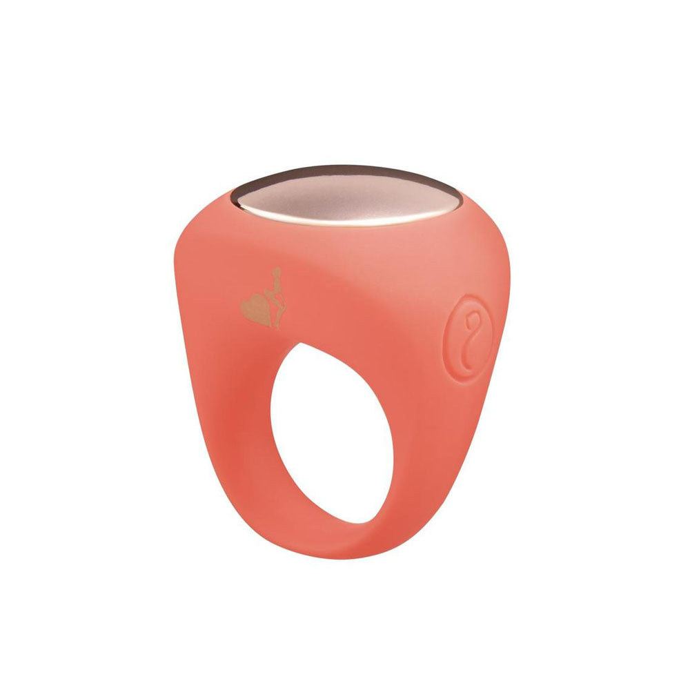 LAPDANCE Ring Vibe Wearable Ring Vibrator - Pink USB Rechargeable Ring Vibrator-LT206