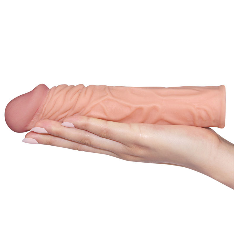 Pleasure X-Tender 2 Sleeve - Flesh 5.1 cm (2) Penis Extension Sleeve-LV1052F