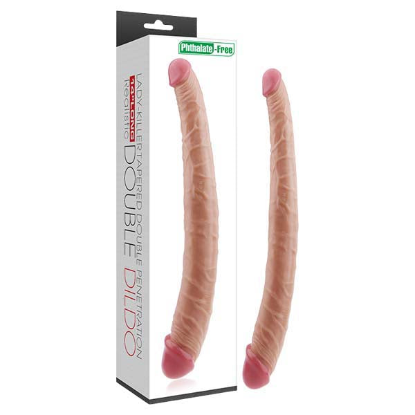 Lady-Killer Tapered Double Dildo - Flesh 35.5 cm (14) Double Dong-LV2214