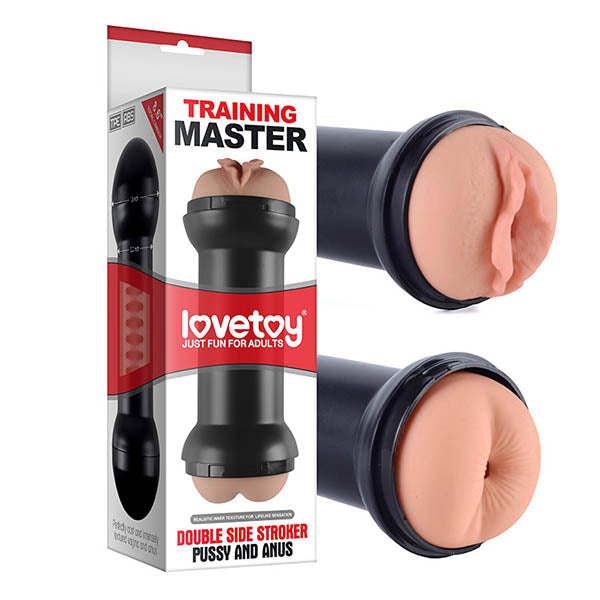 Training Master Double Side Stroker - Pussy & Ass Double Sided Stroker-LV250001