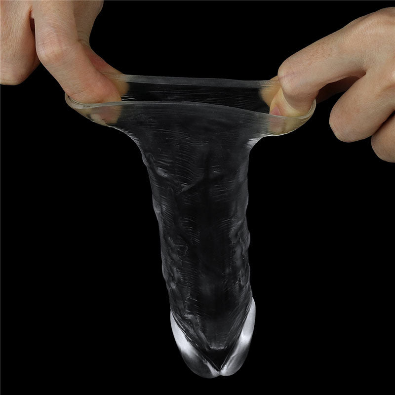 Flawless Clear Penis Sleeve 1 - Clear 2.5 cm Penis Extender Sleeve-LV314013