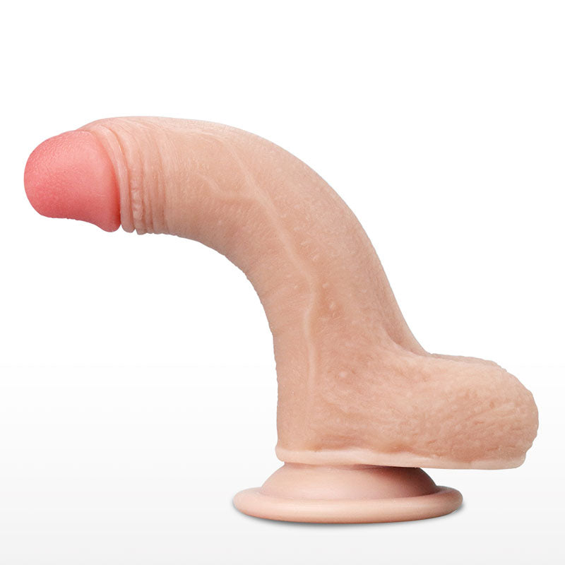 Sliding Skin Dual Layer Dong - Flesh 17.8 cm (7) Dong with Flexible Skin