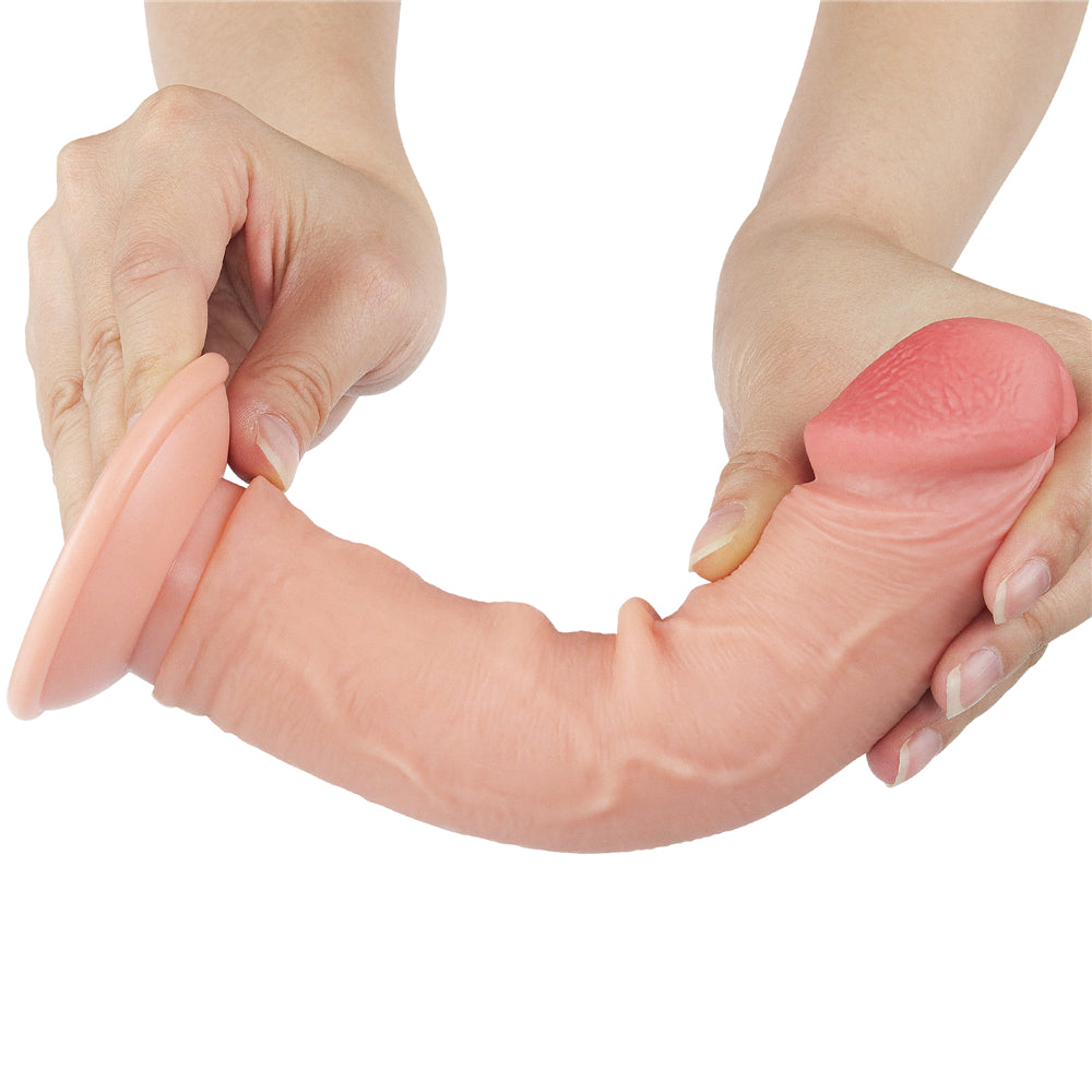 Sliding Skin Dual Layer Dong - Flesh 20 cm (8) Dong with Flexible Skin-LV317206