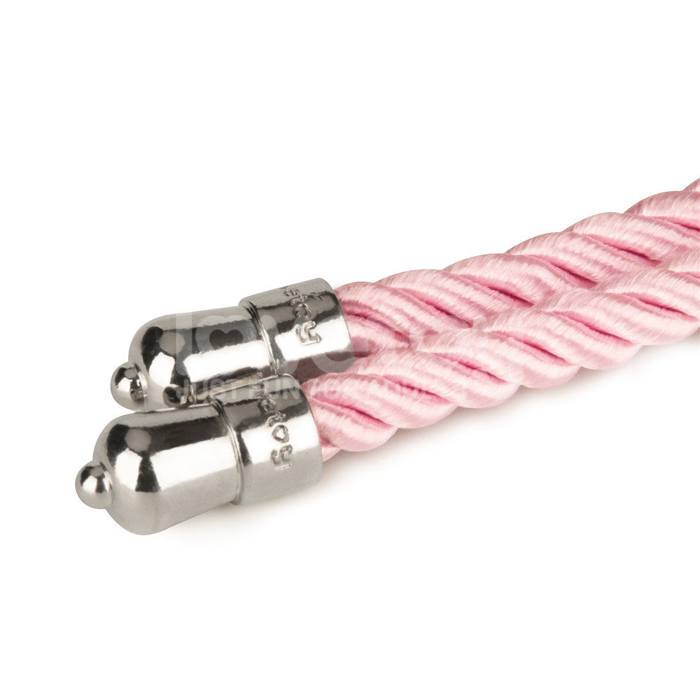 Rebellion Reign Silky Bondage Rope - Pink - Pink Bondage Rope - 10 metre length