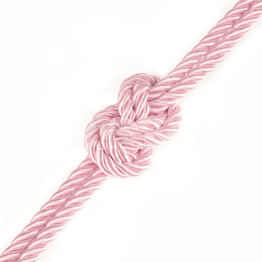 Rebellion Reign Silky Bondage Rope - Pink - Pink Bondage Rope - 10 metre length-LV761303