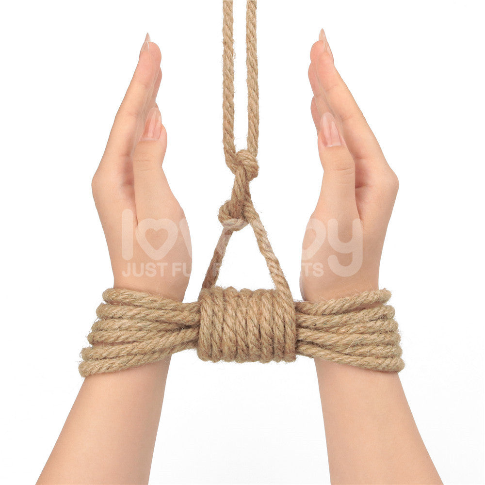 Rebellion Reign Hemp Bondage Rope - Rustic - Rustic Bondage Rope - 10 metre length-LV761305