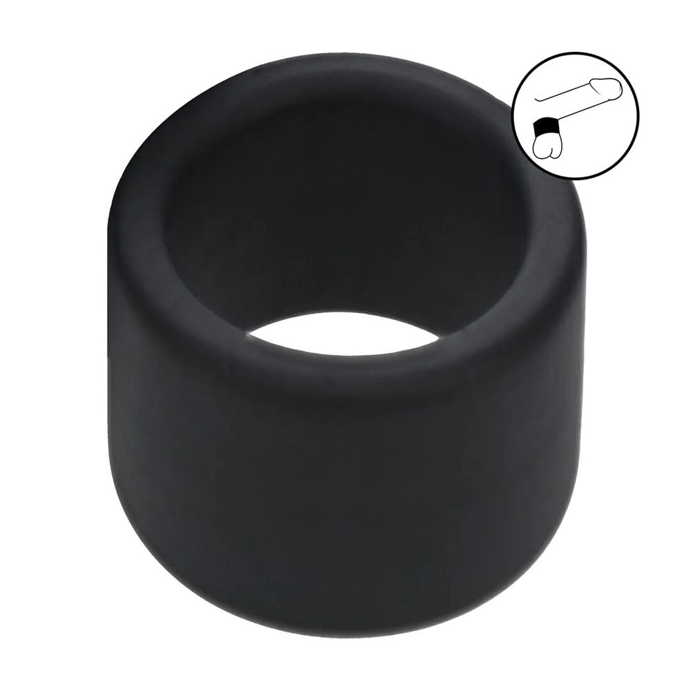 LEVELZ Liquid Silicone Ball Strap - L - Black - Black Ball Strap-LVL01-0019BLK