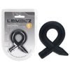 LEVELZ Pencil Liquid Silicone Cock Ring - Black Cock Ring-LVL01-0035BLK