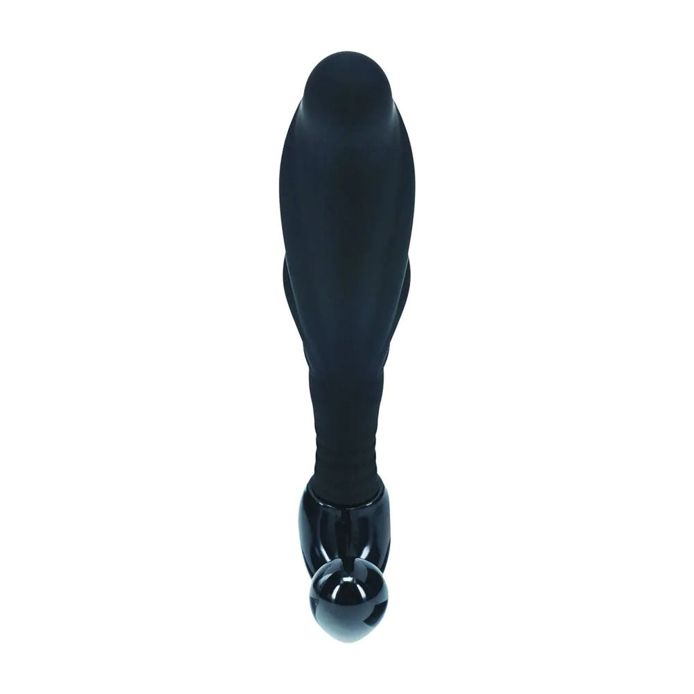 LEVELZ Rippled with Hard Loop Prostate Massager - Small - Black Small Prostate Massager-LVL02-0024BLK