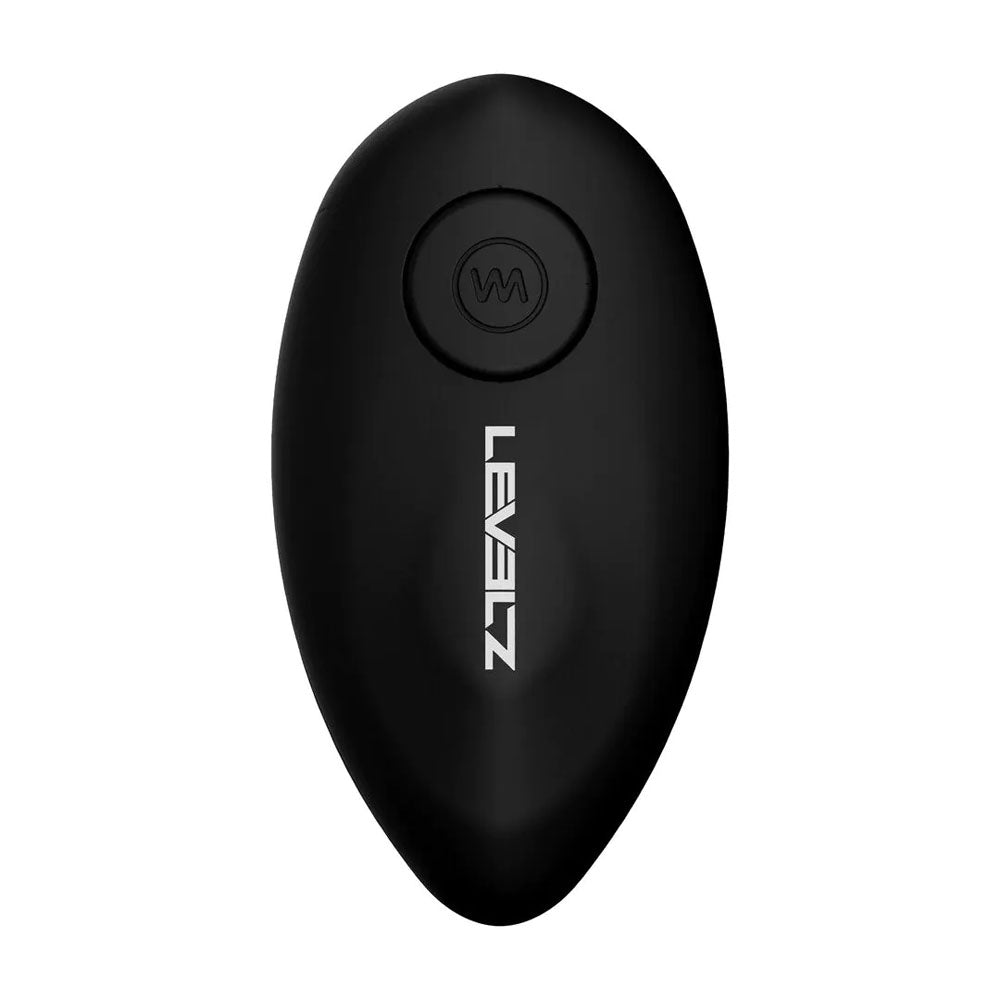 LEVELZ Remote Controlled Vibrating TriO Cock Ring with Prostate Stimulator - Black USB Rechargeable Vibrating Cock Ring with Anal Plug-LVL03-0032BLK