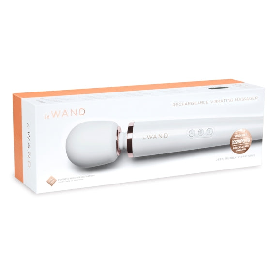 LE WAND PEARL WHITE RECHARGEABLE MASSAGER-LW-001PRL