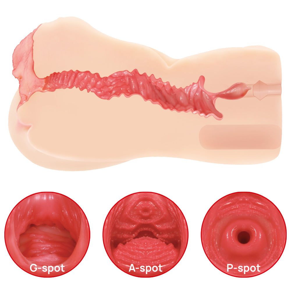 Kokos Vanilla Onahole 004 - Flesh Dual Layer Vagina Stroker-M01-003-13DE