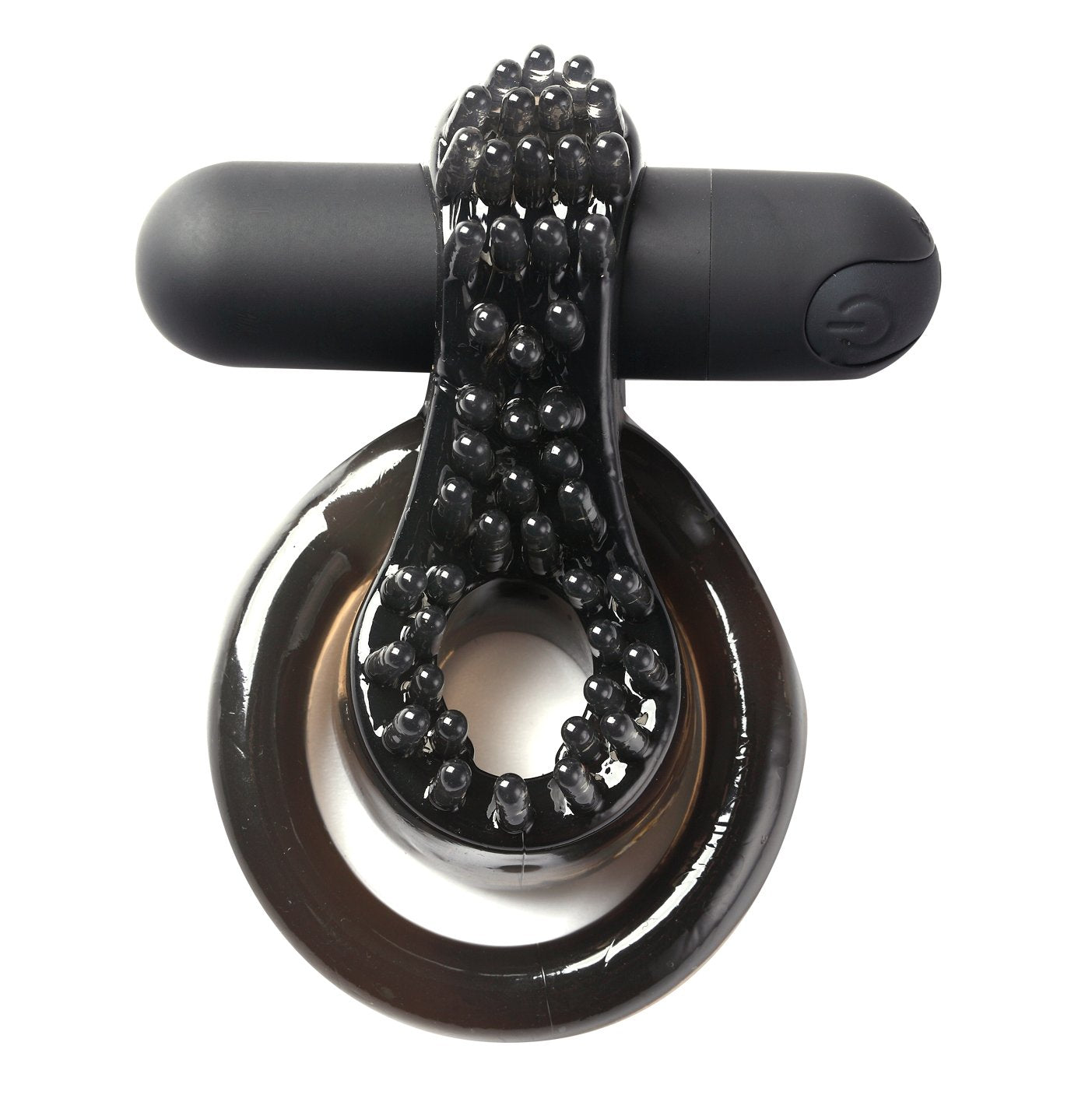 Maia Jagger - Black USB Rechargeable Vibrating Cock & Ball Ring-MA1721-BK1