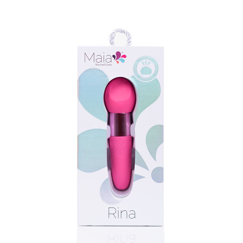 Maia RINA - Pink - Pink 13.3 cm USB Rechargeable Vibrator-MA23-03-P6