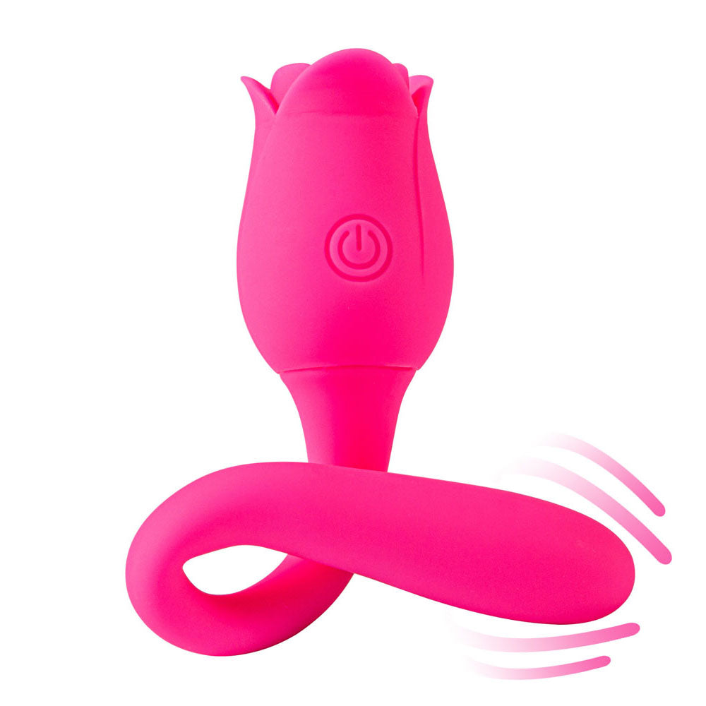 Maia MEADOW - Pink 14 cm USB Rechargeable Flower Stimulator-MA23-09