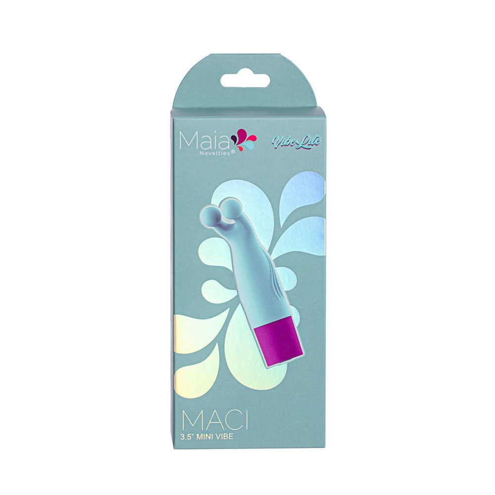 Maia MACI - Light Blue 8.9 cm USB Rechargeable Bullet