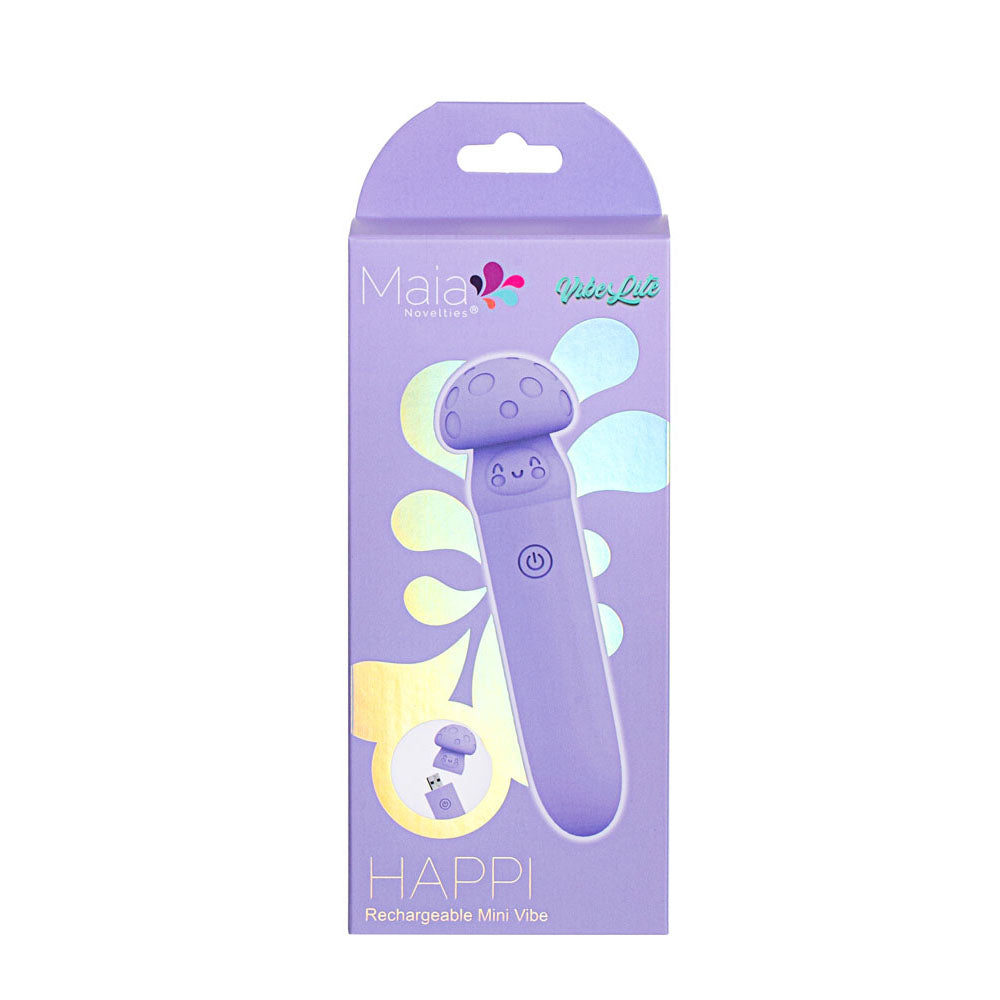 Maia HAPPI - Purple 11.1 cm USB Rechargeable Bullet