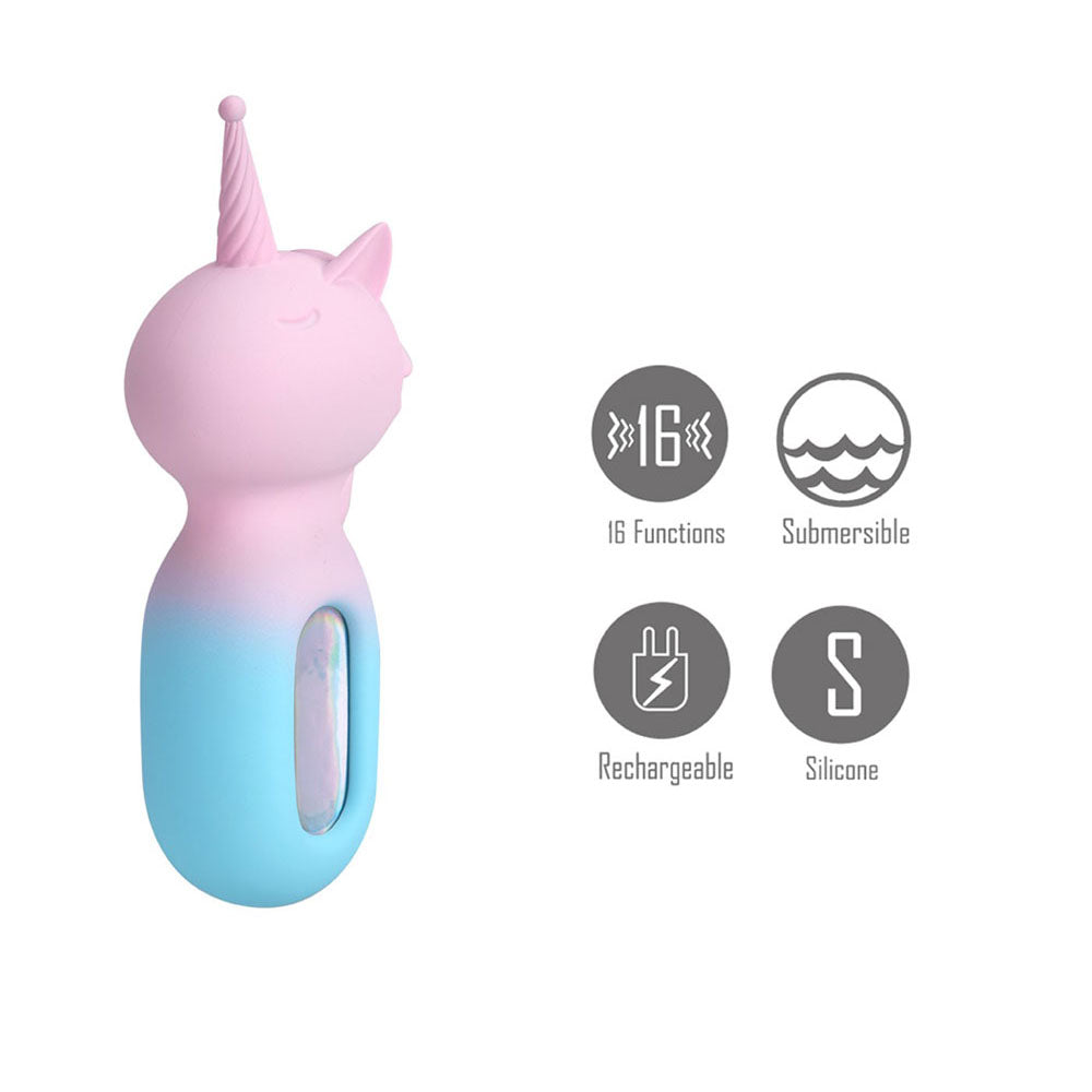 Maia UNIE - Pink/Blue USB Rechargeable Unicorn Wand-MA24-14