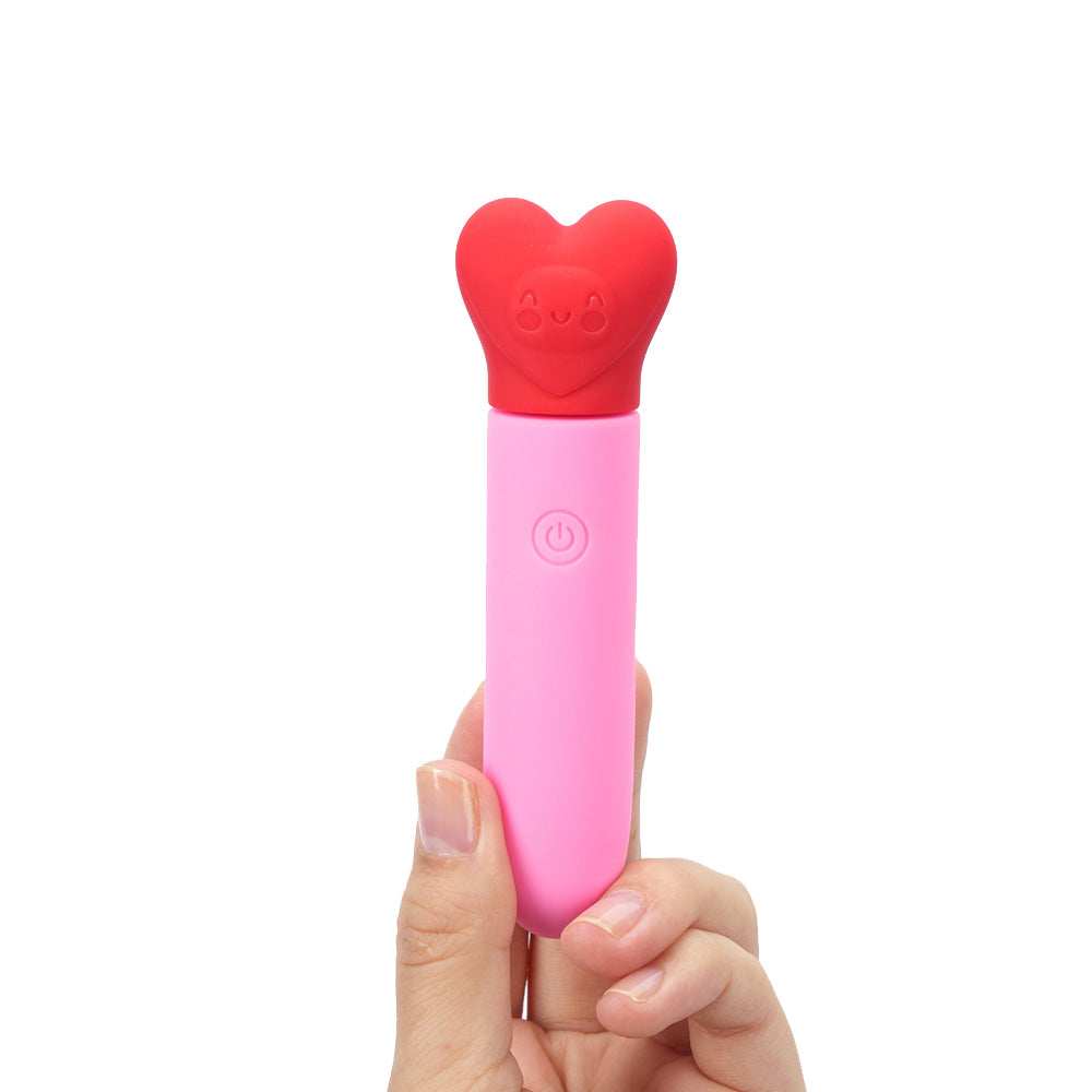 Maia SWEETEE - Pink/Red 11.1 cm USB Rechargeable Bullet - MA25-18
