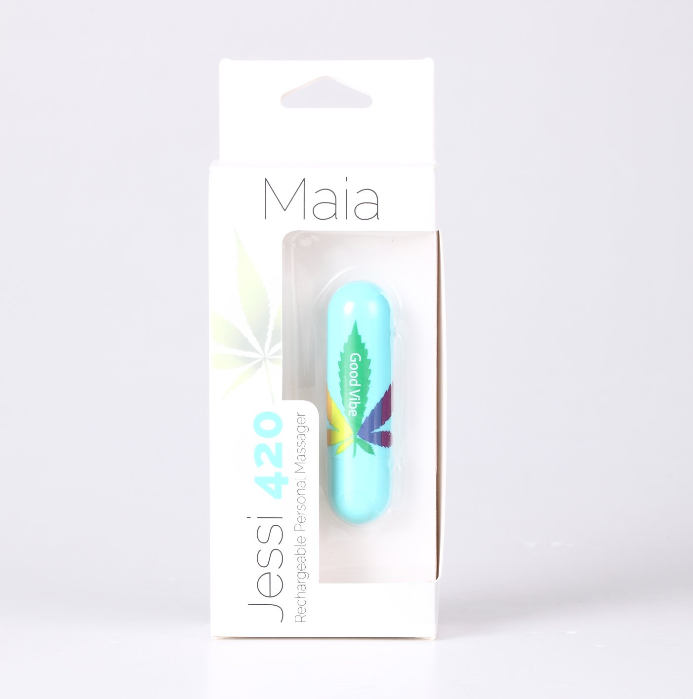 Maia Jessi 420 - Teal 7.6 cm USB Rechargeable Bullet-MA330-LF2