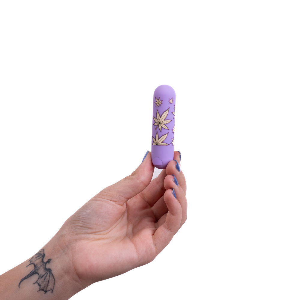 Maia Jessi 420 - Violet 7.6 cm USB Rechargeable Bullet-MA330-LF3