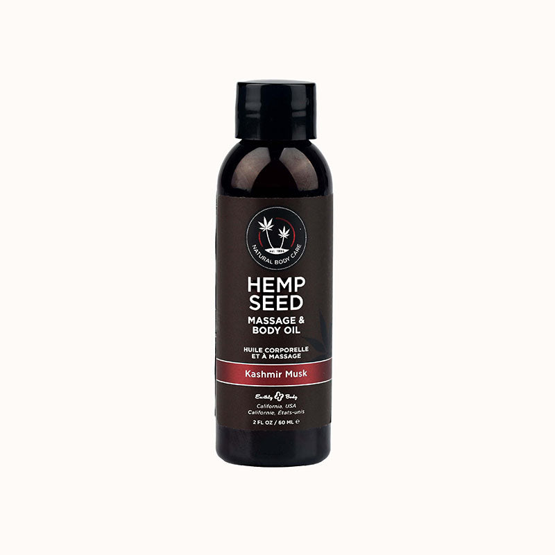 Hemp Seed Massage & Body Oil - Kashmir Musk (Brandy