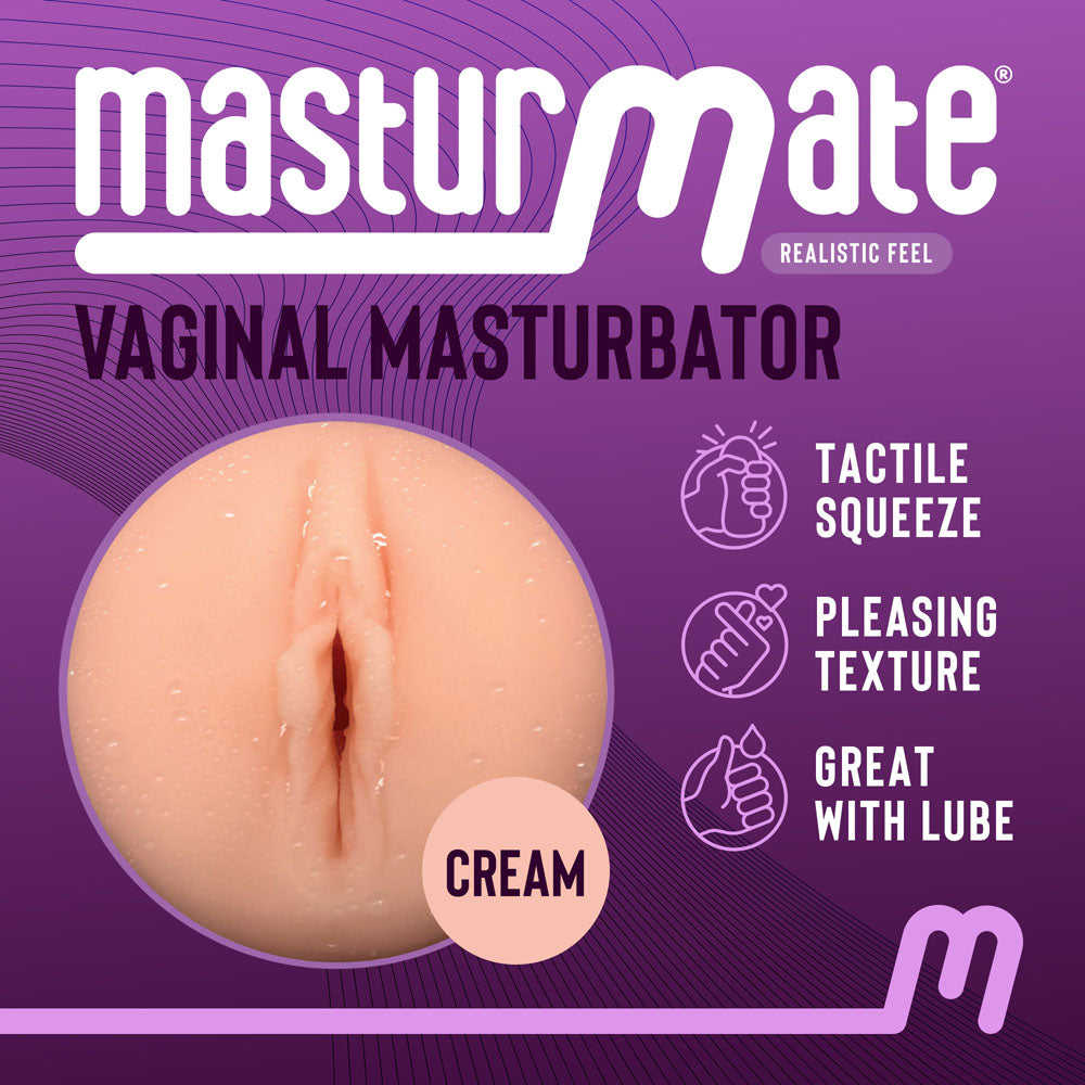 Masturmate - Vagina - Cream - Flesh Vagina Stroker-MMATE-VC