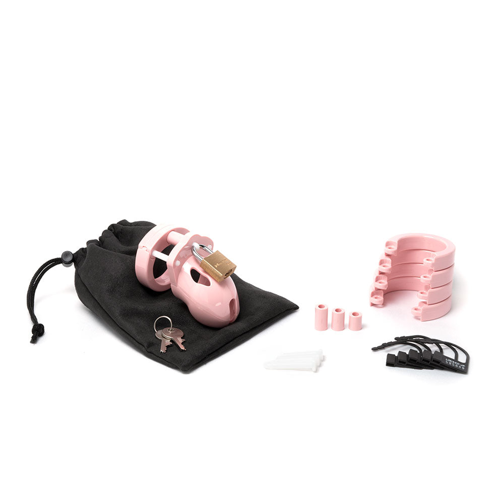 Mr. Stubb Chastity Cock Cage Kit - Pink - Pink 1.75 Inch Cock Cage Kit-MRSTB-PNK