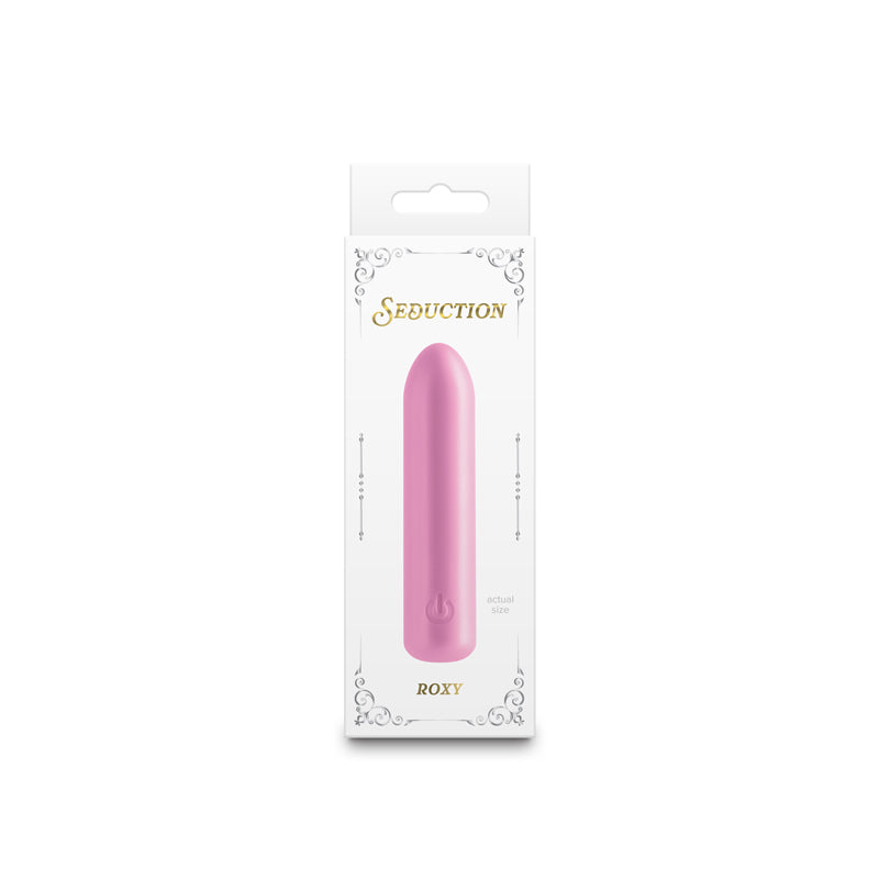 Seduction - Roxy - Metallic Pink - Metallic Pink 9 cm USB Rechargeable Vibrating Bullet-NSN-0235-14