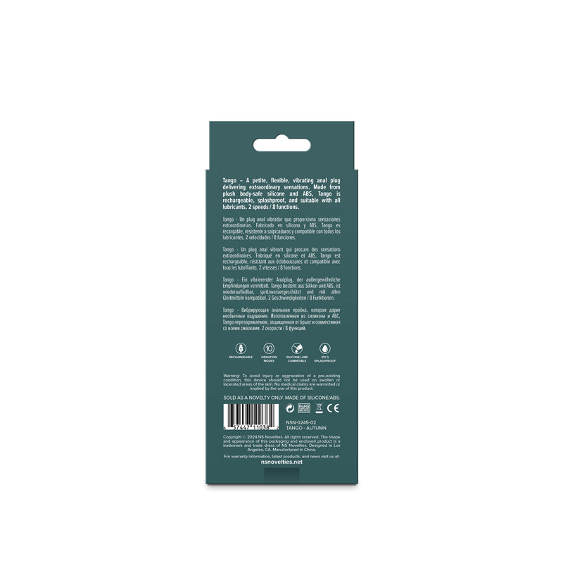 Lust-n-Dreams - Tango - Autumn - Beige 11.5 cm USB Rechargeable Vibrating Butt Plug-NSN-0245-02