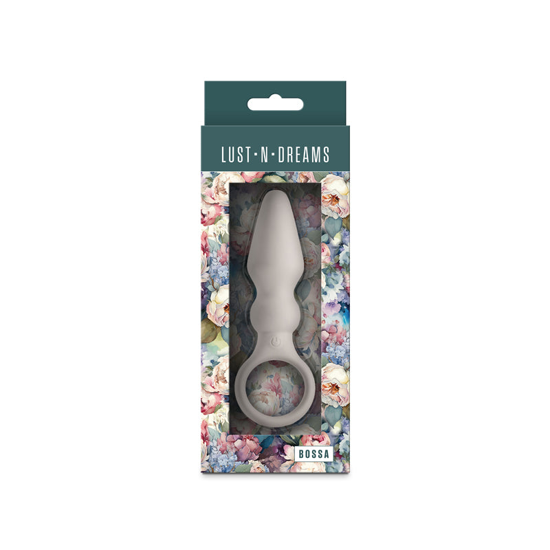 Lust-n-Dreams - Bossa - Fog - White 12.5 cm USB Rechargeable Vibrating Butt Plug-NSN-0245-69
