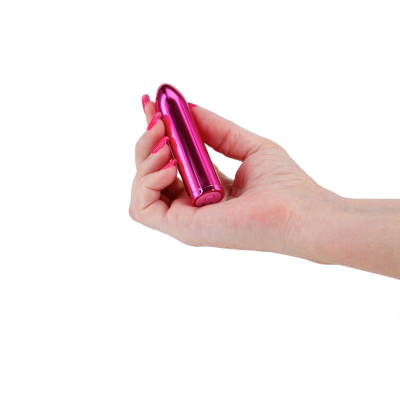 Chroma Petite Bullet - Pink - Metallic Pink 8.7 cm USB Rechargeable Bullet-NSN-0305-04